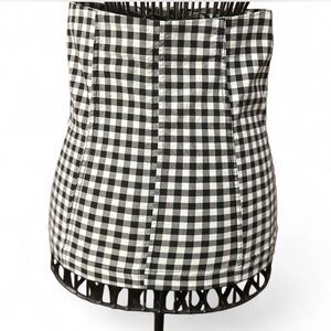 Free People Gingham Mini Skirt